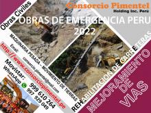 Obras de Reconstrucción Emergencia - Maquinaria PERU 2022